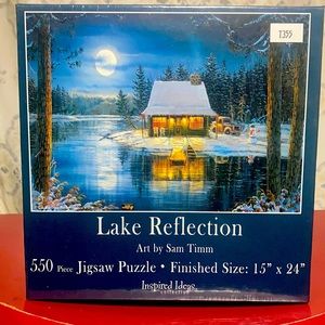 Never Opened Lake Reflection Art By Sam Timm 550 Piece Jigsaw puzzle.